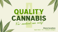 Quality Cannabis Plant Facebook Event Cover Design