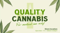 Quality Cannabis Plant Facebook event cover Image Preview