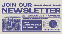 Retro Brutalist Newsletter Animation Image Preview