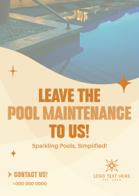 Pool Maintenance Service Flyer Image Preview