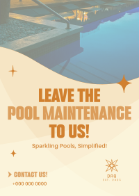 Pool Maintenance Service Flyer Image Preview