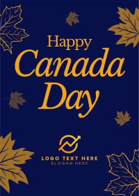 Canadian Leaves Poster Design