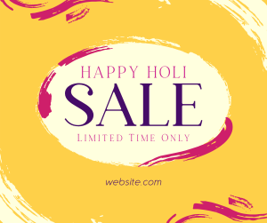 Brush Holi Festival Sale Facebook post Image Preview