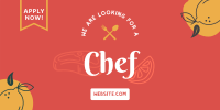 Restaurant Chef Recruitment Twitter post Image Preview
