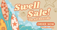 Surf Shop Sale Facebook Ad Design