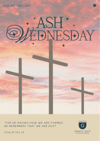 Modern Nostalgia Ash Wednesday Flyer Image Preview