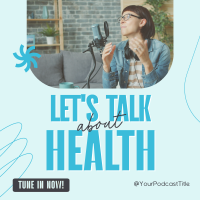 Health Wellness Podcast Instagram Post Design
