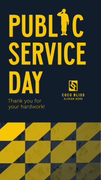 Minimalist Public Service Day Reminder Instagram Reel Image Preview