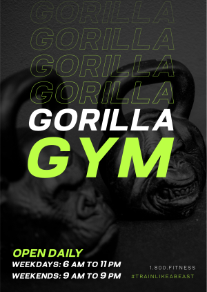 Gorilla Gym Poster Image Preview