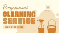 Cleaning Service Professional Facebook Event Cover Image Preview