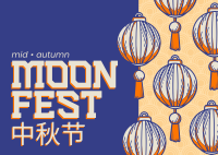 Lunar Fest Postcard Design