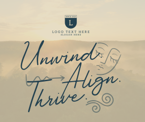 Unwind, Align, and Thrive Facebook post Image Preview