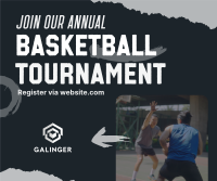 Basketball Tournament Facebook Post Design