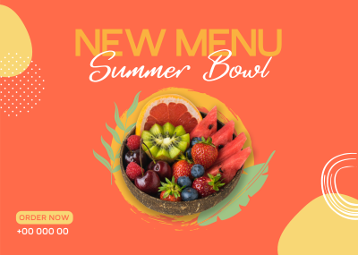 Summer Bowl Postcard Image Preview