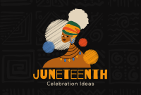 Celebrating Juneteenth Pinterest Cover Design