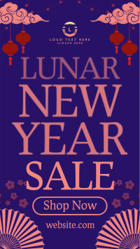 Classic Chinese New Year Sale Facebook Story Preview