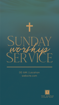 Blessed Sunday Service Instagram Story Design