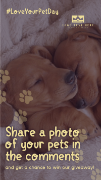 Love Your Pet Day Giveaway Instagram story Image Preview