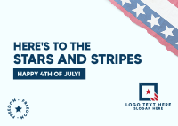 Stars and Stripes Postcard Image Preview