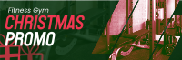 Christmas Gym Promo Twitter header (cover) Image Preview