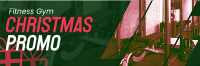 Christmas Gym Promo Twitter Header Image Preview