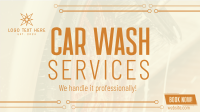 Car Wash Services Facebook Event Cover Design