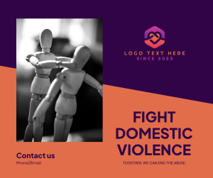 Fight Domestic Violence Facebook post Image Preview