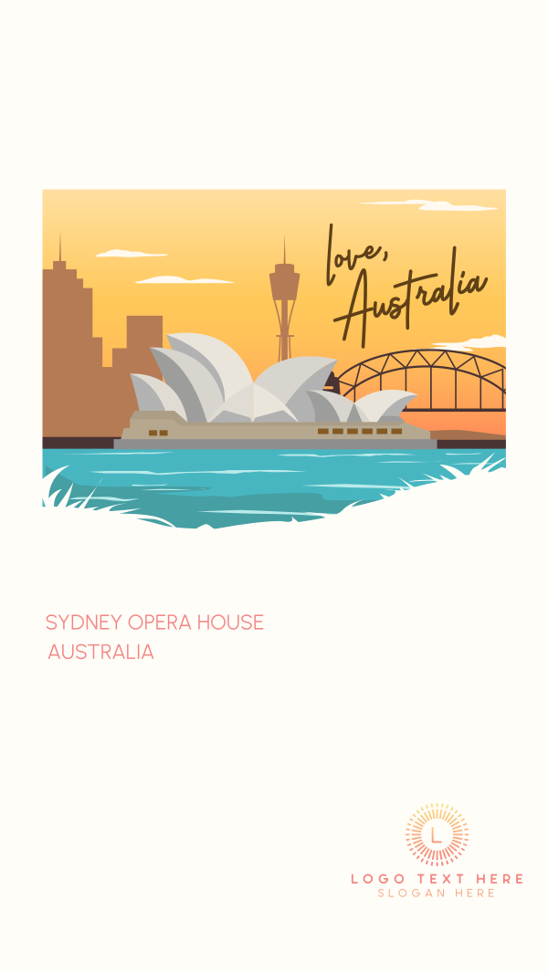 Sydney Opera House Instagram Story Design Image Preview