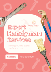 Handyman Maintenance Services Poster Design