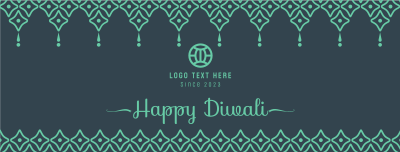 Boho  Diwali  Pattern Facebook cover Image Preview
