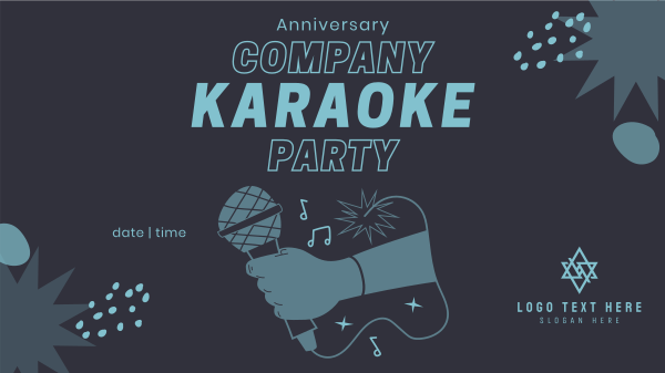 Company Karaoke Facebook Event Cover Design Image Preview