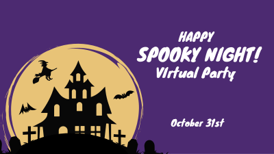 Spooky Night Zoom Background Image Preview