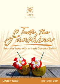 Sunshine Coconut Drink Poster Image Preview