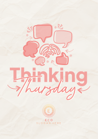Simple Quirky Thinking Thursday Flyer Image Preview
