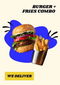 Burger Fries Flyer Design