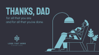 Daddy and Daughter Sleeping Facebook Event Cover Design