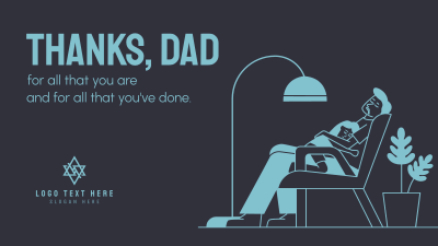 Daddy and Daughter Sleeping Facebook event cover Image Preview