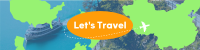 Quirky Map Travel LinkedIn Banner Design