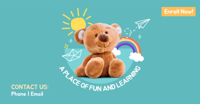 Daycare Center Teddy Bear Facebook ad Image Preview