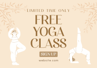 Zen Yoga Promo Postcard Design