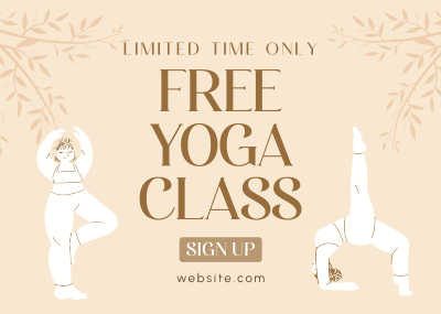 Zen Yoga Promo Postcard Image Preview