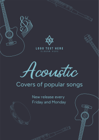 Acoustic Music Covers Poster Design