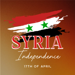 Syria Independence Flag Linkedin Post Image Preview