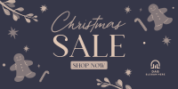 Rustic Christmas Sale Twitter Post Image Preview