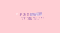 Key To Happiness YouTube cover (channel art) Image Preview