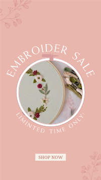 Embroidery Sale Facebook Story Image Preview