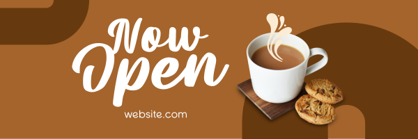 Coffee And Cookie Twitter Header Design