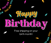 Elegant Birthday Facebook Post Design