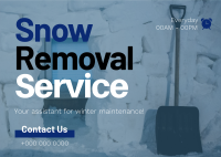 Snow Removal Assistant Postcard Image Preview