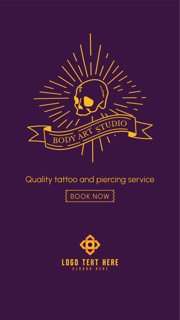 Tattoo and Piercing Instagram Story Design Image Preview